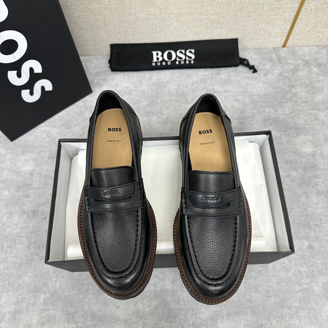 💋💍BOS*男士经典新款厚底发泡橡胶乐福鞋  街头风范 极富时髦魅力 加厚轻质橡胶鞋底 极度舒适款式 由