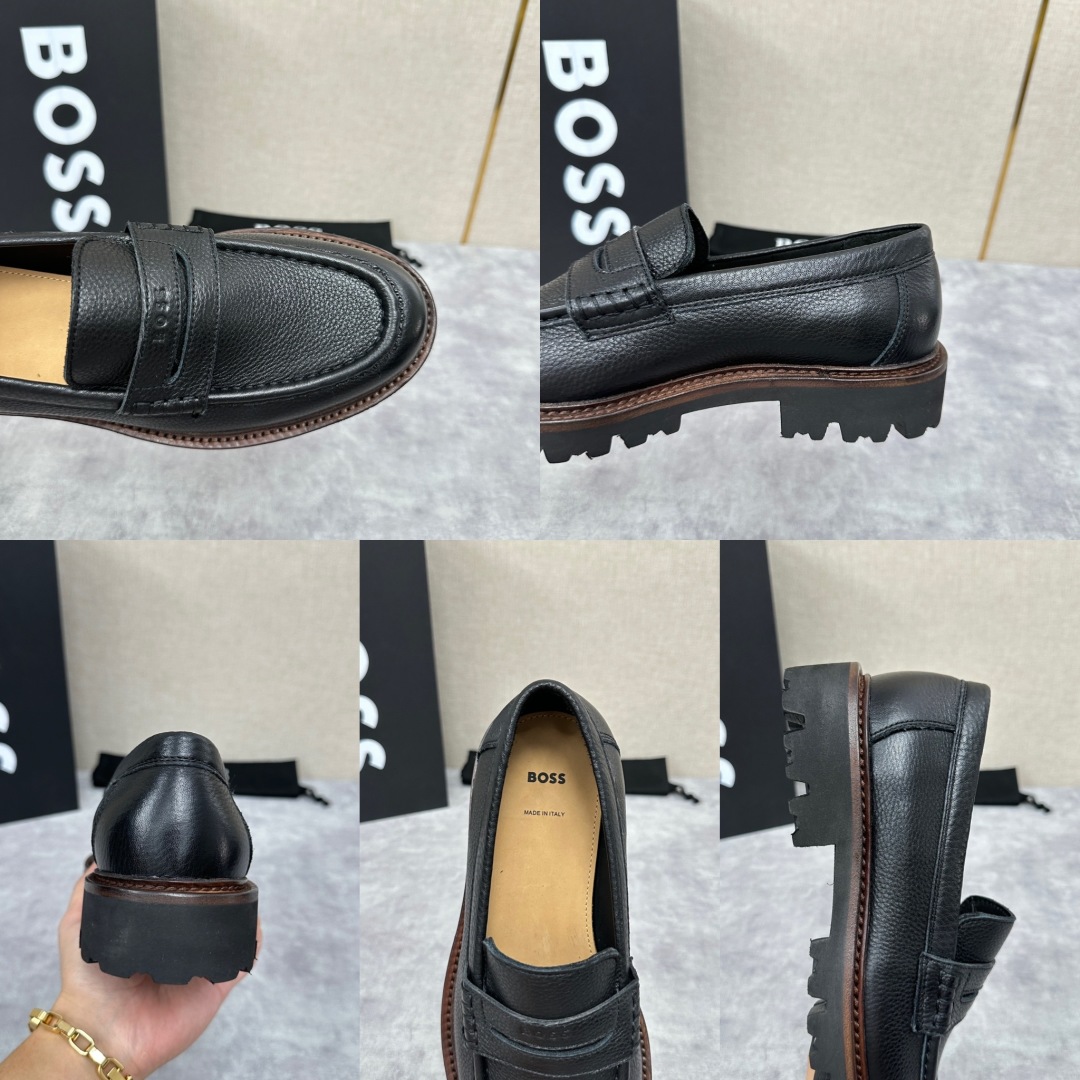 💋💍BOS*男士经典新款厚底发泡橡胶乐福鞋  街头风范 极富时髦魅力 加厚轻质橡胶鞋底 极度舒适款式 由
