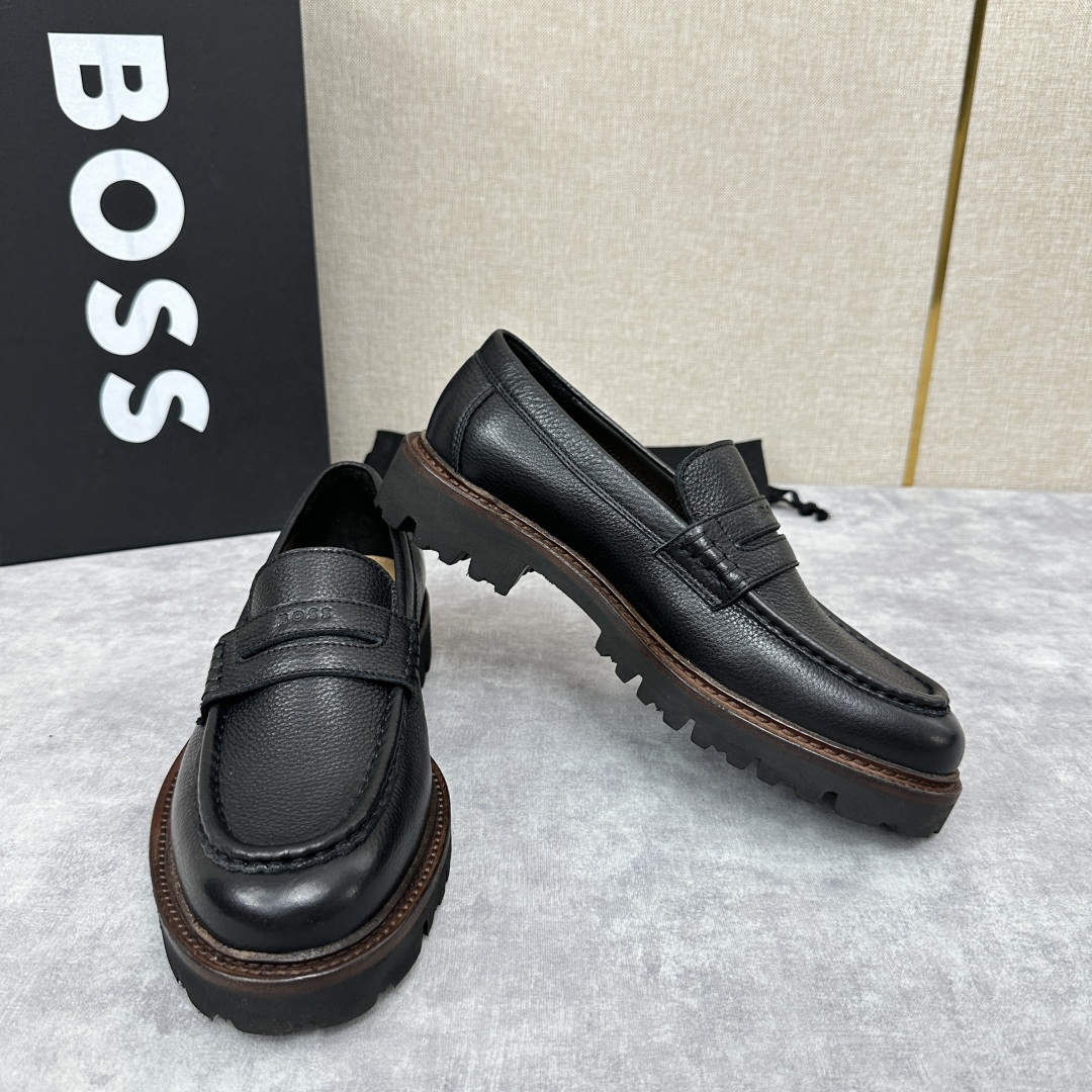 💋💍BOS*男士经典新款厚底发泡橡胶乐福鞋  街头风范 极富时髦魅力 加厚轻质橡胶鞋底 极度舒适款式 由