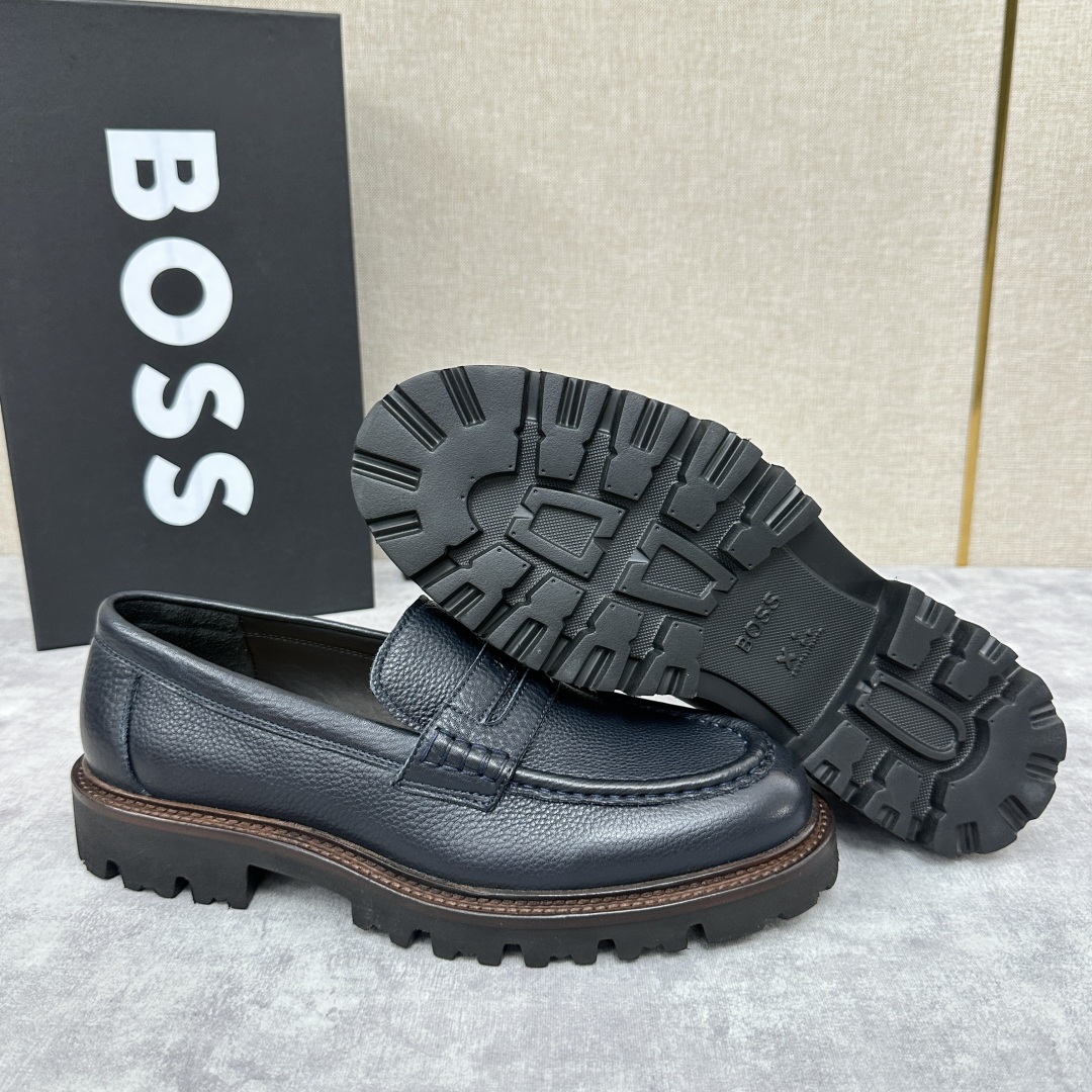 💋💍BOS*男士经典新款厚底发泡橡胶乐福鞋  街头风范 极富时髦魅力 加厚轻质橡胶鞋底 极度舒适款式 由