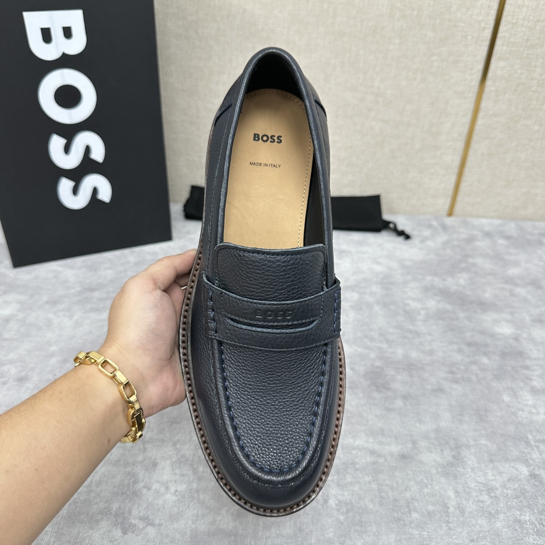 💋💍BOS*男士经典新款厚底发泡橡胶乐福鞋  街头风范 极富时髦魅力 加厚轻质橡胶鞋底 极度舒适款式 由