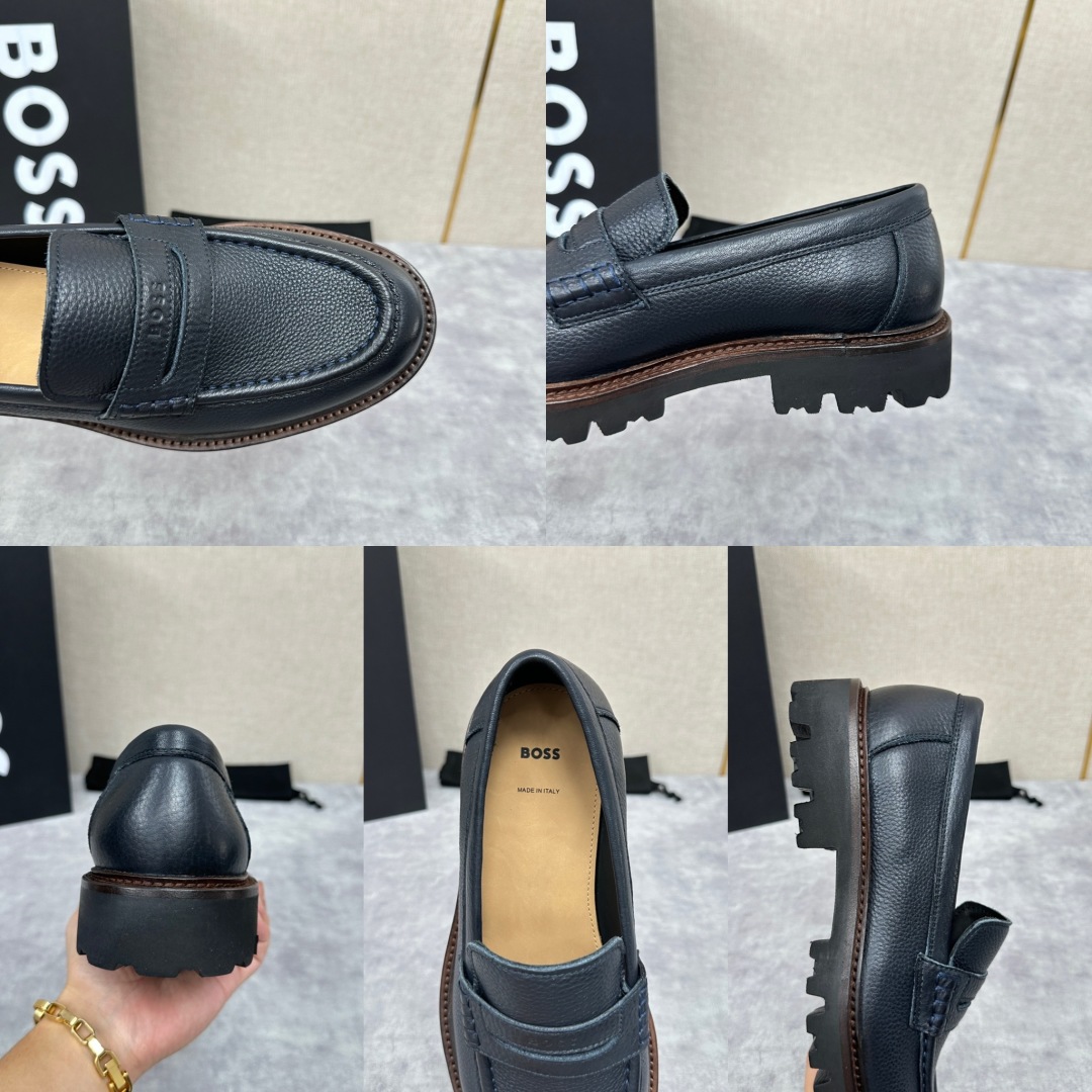 💋💍BOS*男士经典新款厚底发泡橡胶乐福鞋  街头风范 极富时髦魅力 加厚轻质橡胶鞋底 极度舒适款式 由