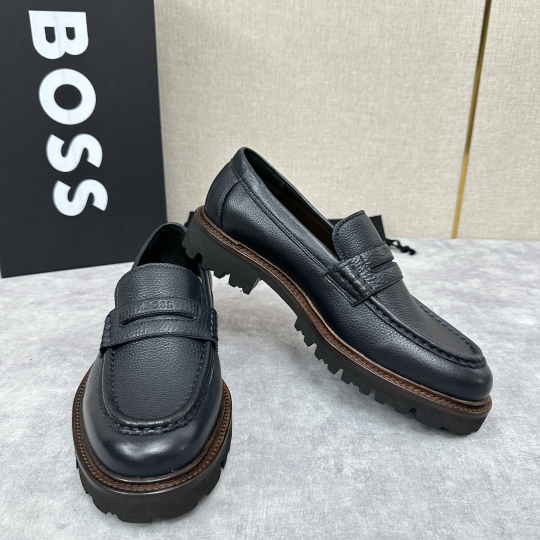 💋💍BOS*男士经典新款厚底发泡橡胶乐福鞋  街头风范 极富时髦魅力 加厚轻质橡胶鞋底 极度舒适款式 由