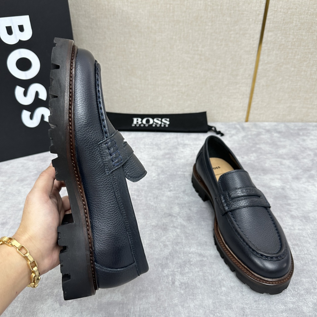 💋💍BOS*男士经典新款厚底发泡橡胶乐福鞋  街头风范 极富时髦魅力 加厚轻质橡胶鞋底 极度舒适款式 由