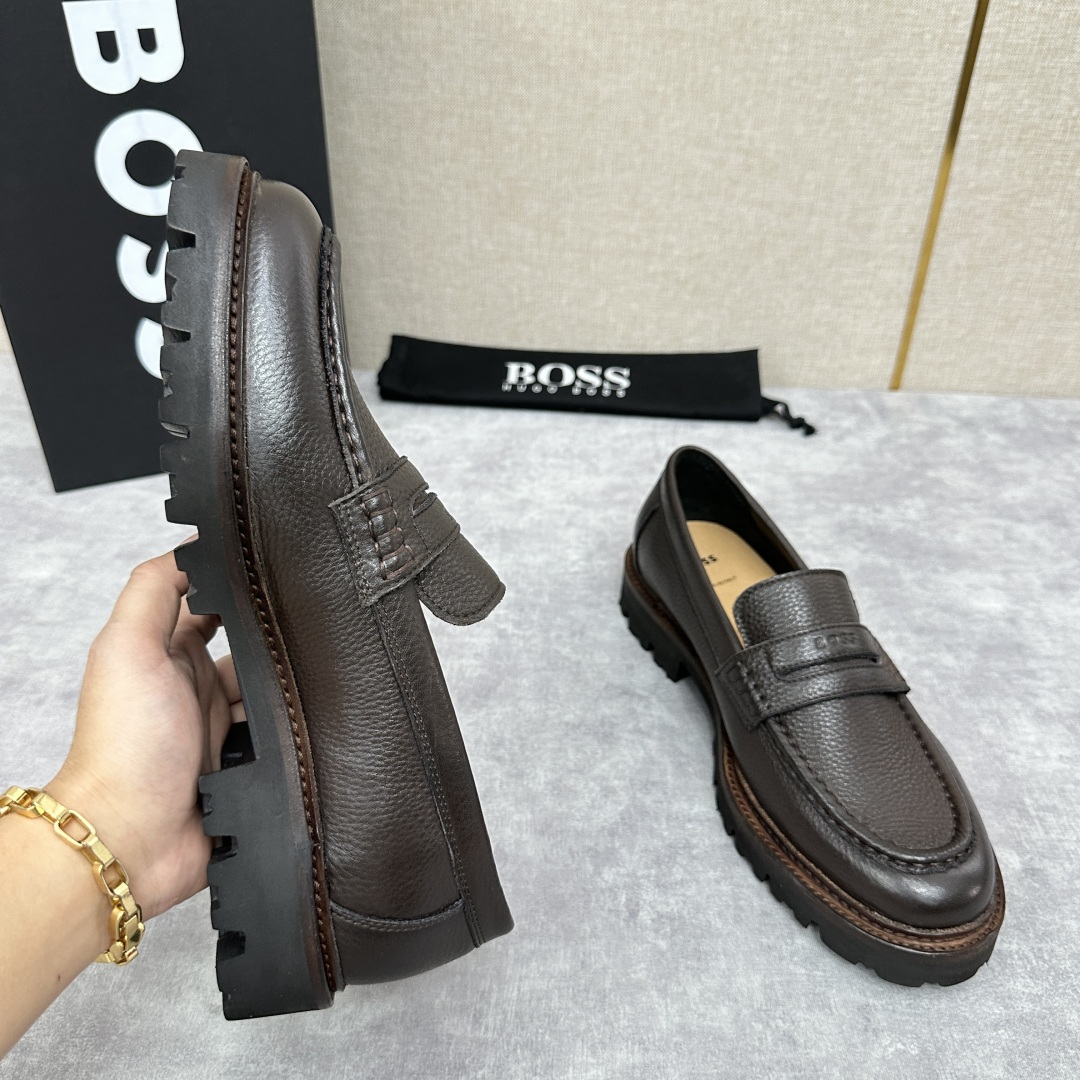 💋💍BOS*男士经典新款厚底发泡橡胶乐福鞋  街头风范 极富时髦魅力 加厚轻质橡胶鞋底 极度舒适款式 由