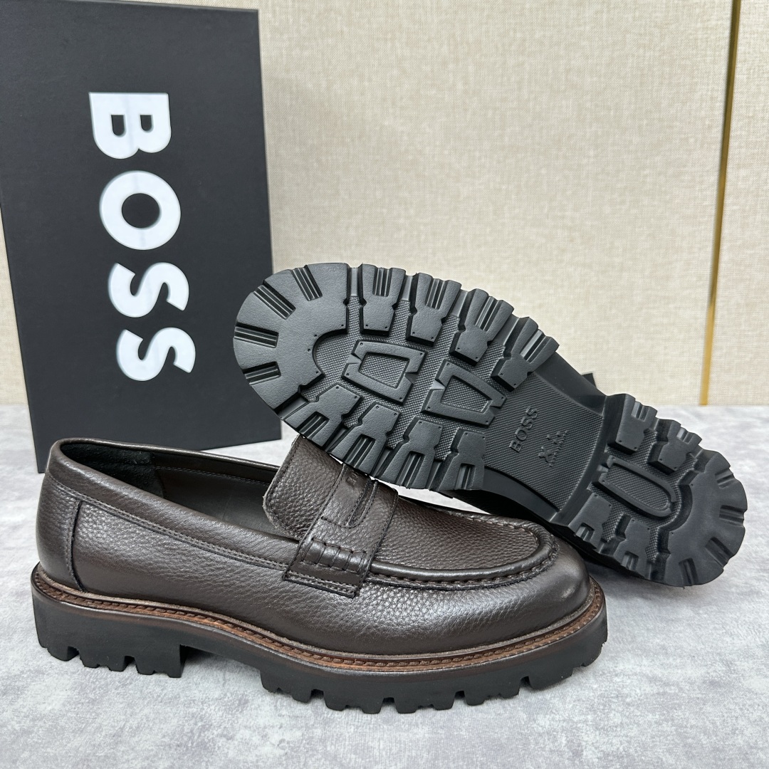 💋💍BOS*男士经典新款厚底发泡橡胶乐福鞋  街头风范 极富时髦魅力 加厚轻质橡胶鞋底 极度舒适款式 由