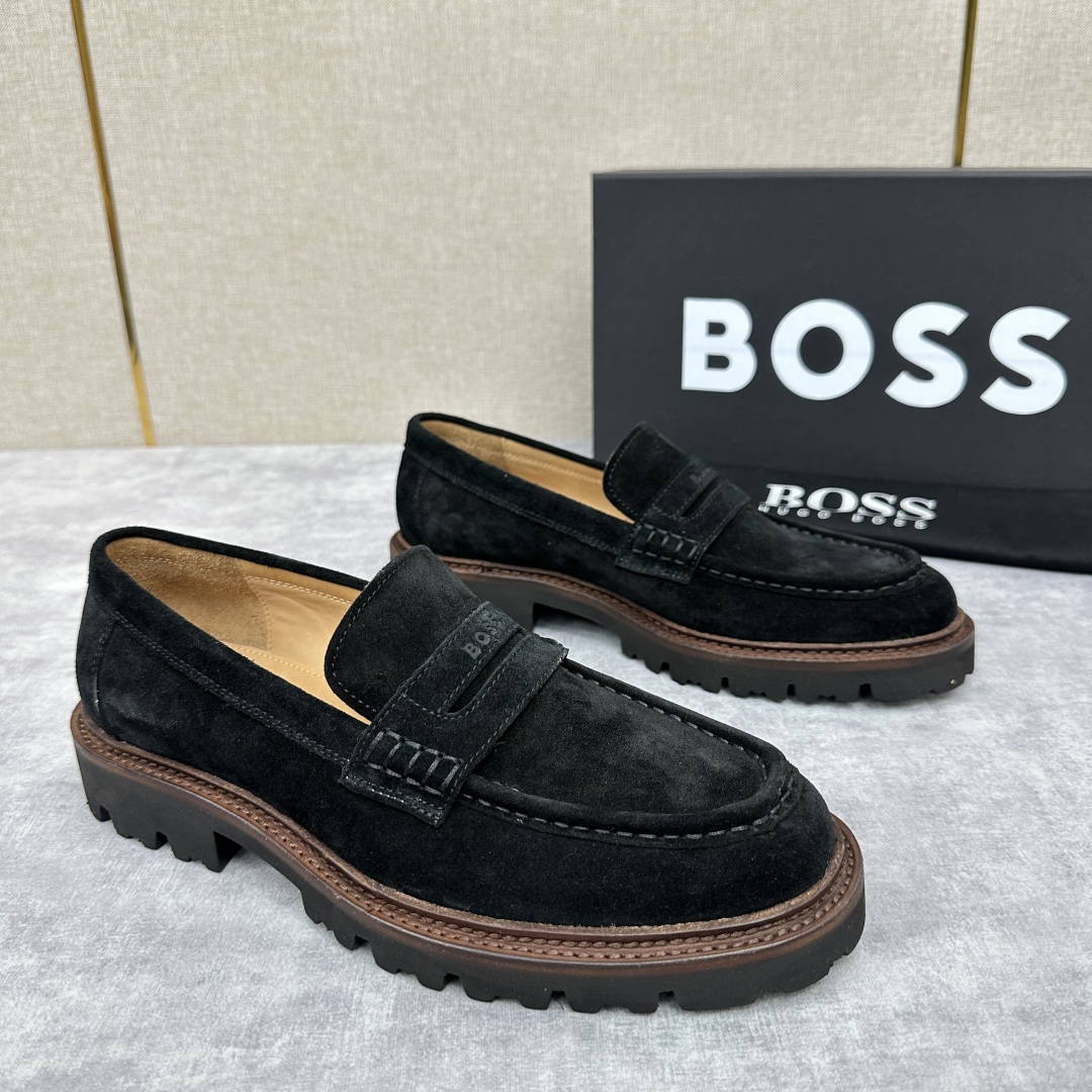 💋💍BOS*男士经典新款厚底发泡橡胶乐福鞋  街头风范 极富时髦魅力 加厚轻质橡胶鞋底 极度舒适款式 由