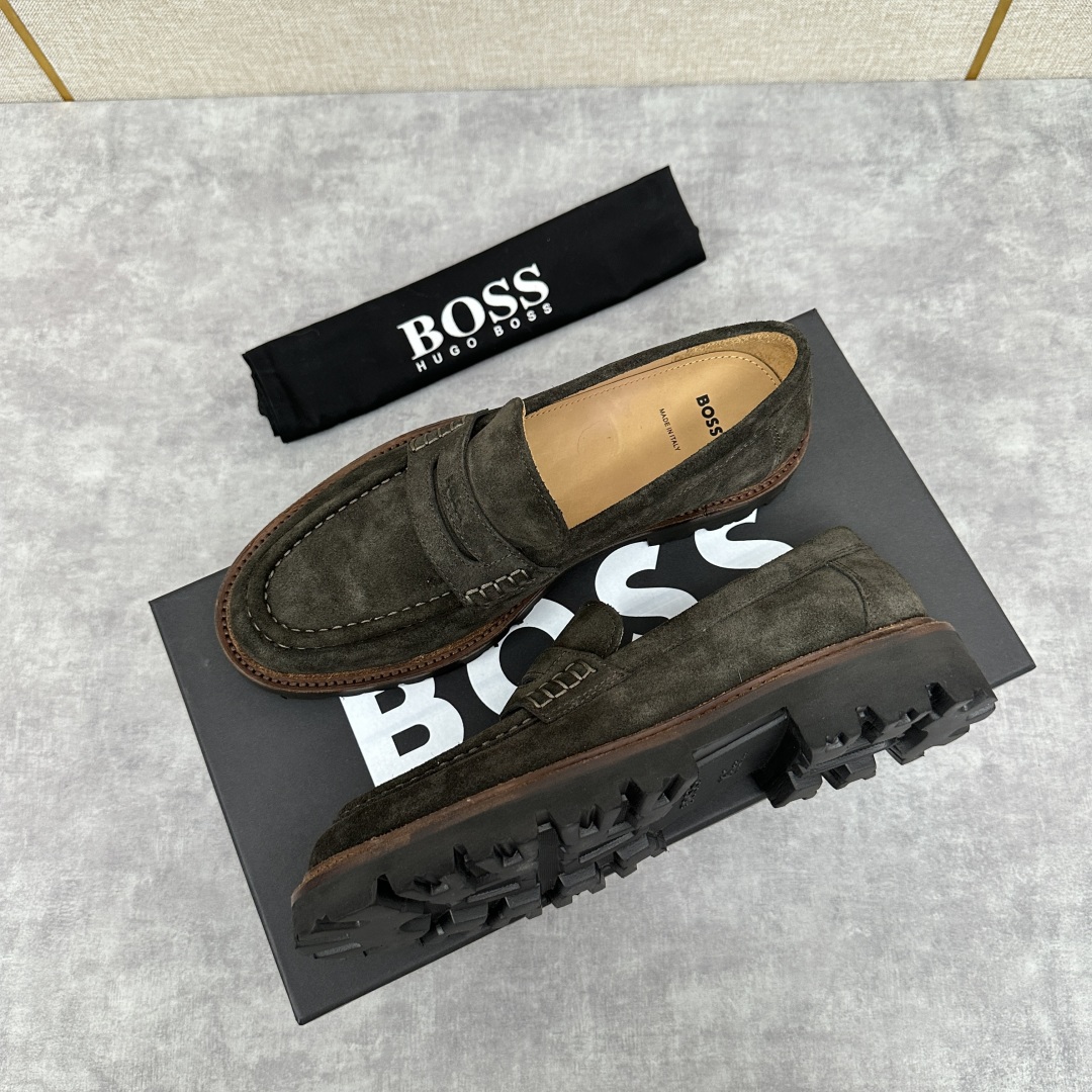 💋💍BOS*男士经典新款厚底发泡橡胶乐福鞋  街头风范 极富时髦魅力 加厚轻质橡胶鞋底 极度舒适款式 由
