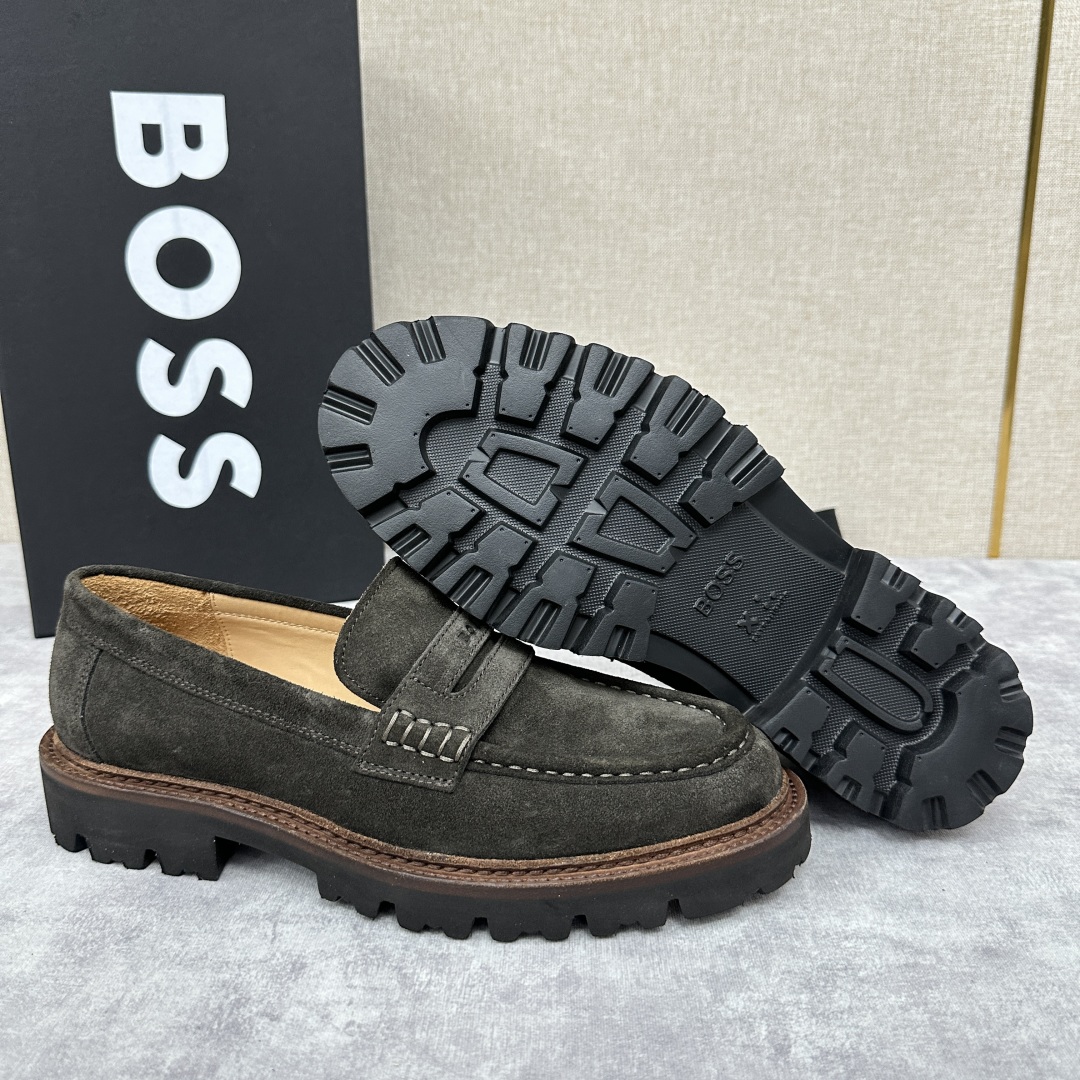 💋💍BOS*男士经典新款厚底发泡橡胶乐福鞋  街头风范 极富时髦魅力 加厚轻质橡胶鞋底 极度舒适款式 由