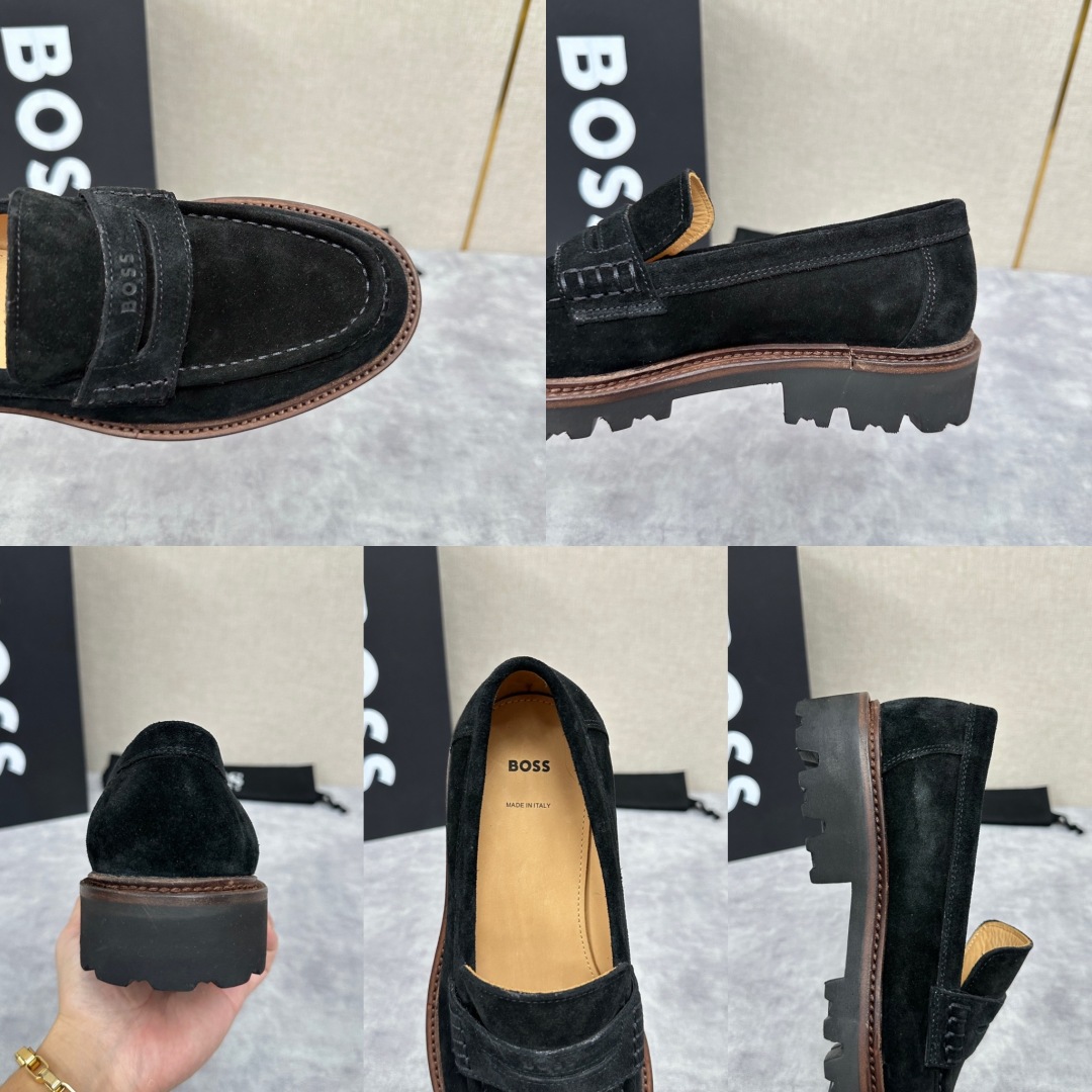 💋💍BOS*男士经典新款厚底发泡橡胶乐福鞋  街头风范 极富时髦魅力 加厚轻质橡胶鞋底 极度舒适款式 由