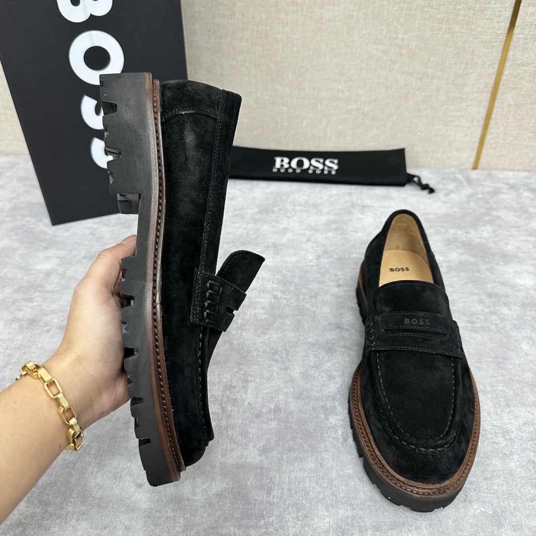 💋💍BOS*男士经典新款厚底发泡橡胶乐福鞋  街头风范 极富时髦魅力 加厚轻质橡胶鞋底 极度舒适款式 由