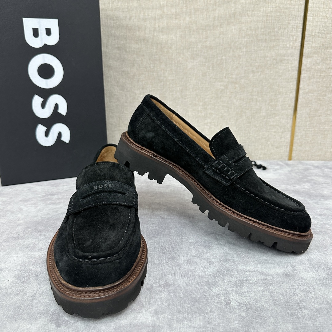 💋💍BOS*男士经典新款厚底发泡橡胶乐福鞋  街头风范 极富时髦魅力 加厚轻质橡胶鞋底 极度舒适款式 由