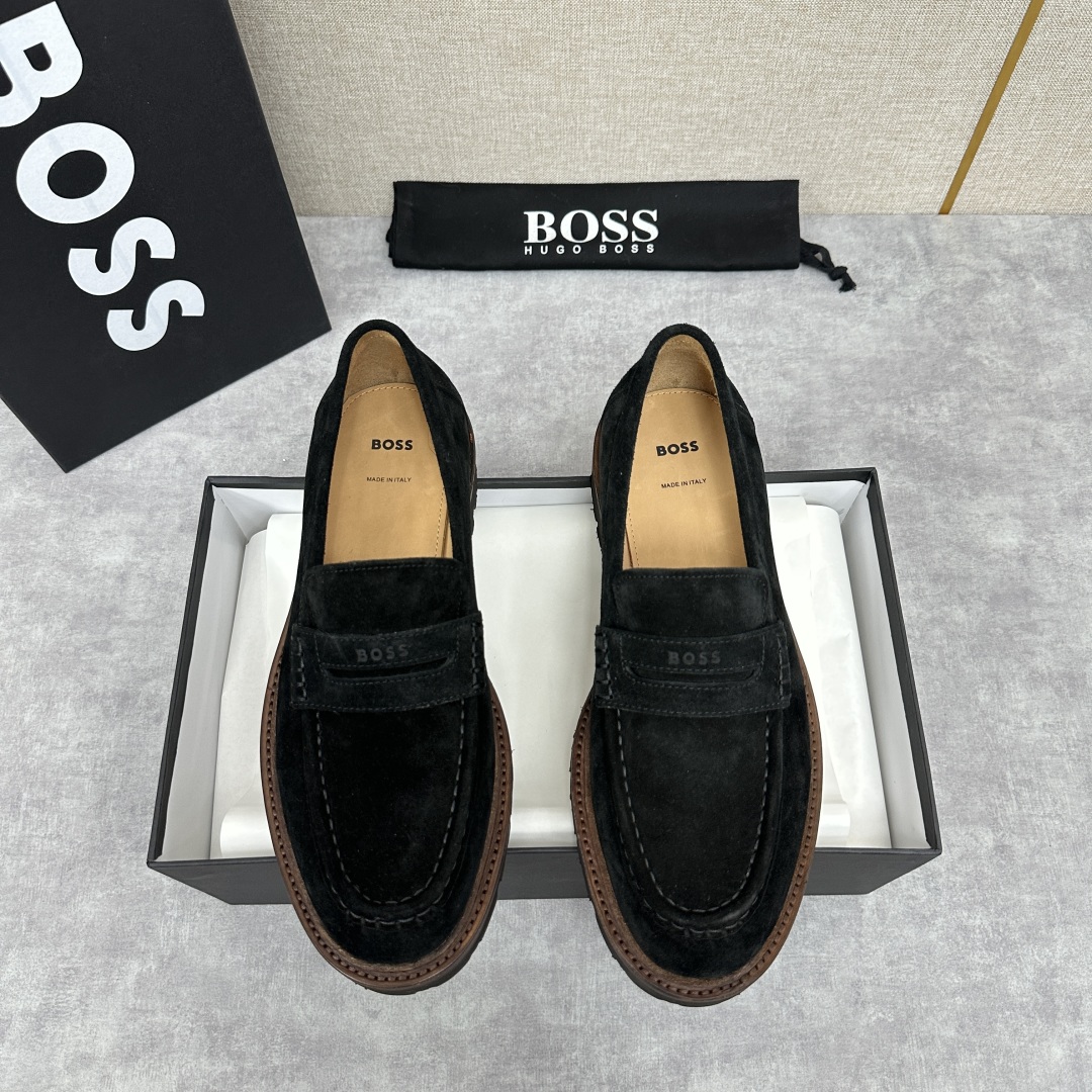 💋💍BOS*男士经典新款厚底发泡橡胶乐福鞋  街头风范 极富时髦魅力 加厚轻质橡胶鞋底 极度舒适款式 由