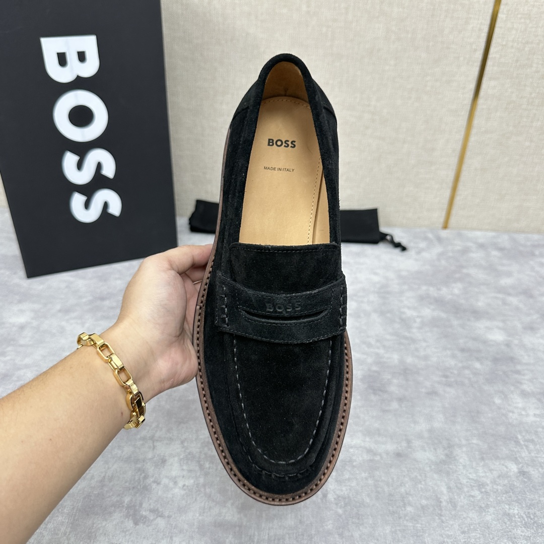 💋💍BOS*男士经典新款厚底发泡橡胶乐福鞋  街头风范 极富时髦魅力 加厚轻质橡胶鞋底 极度舒适款式 由