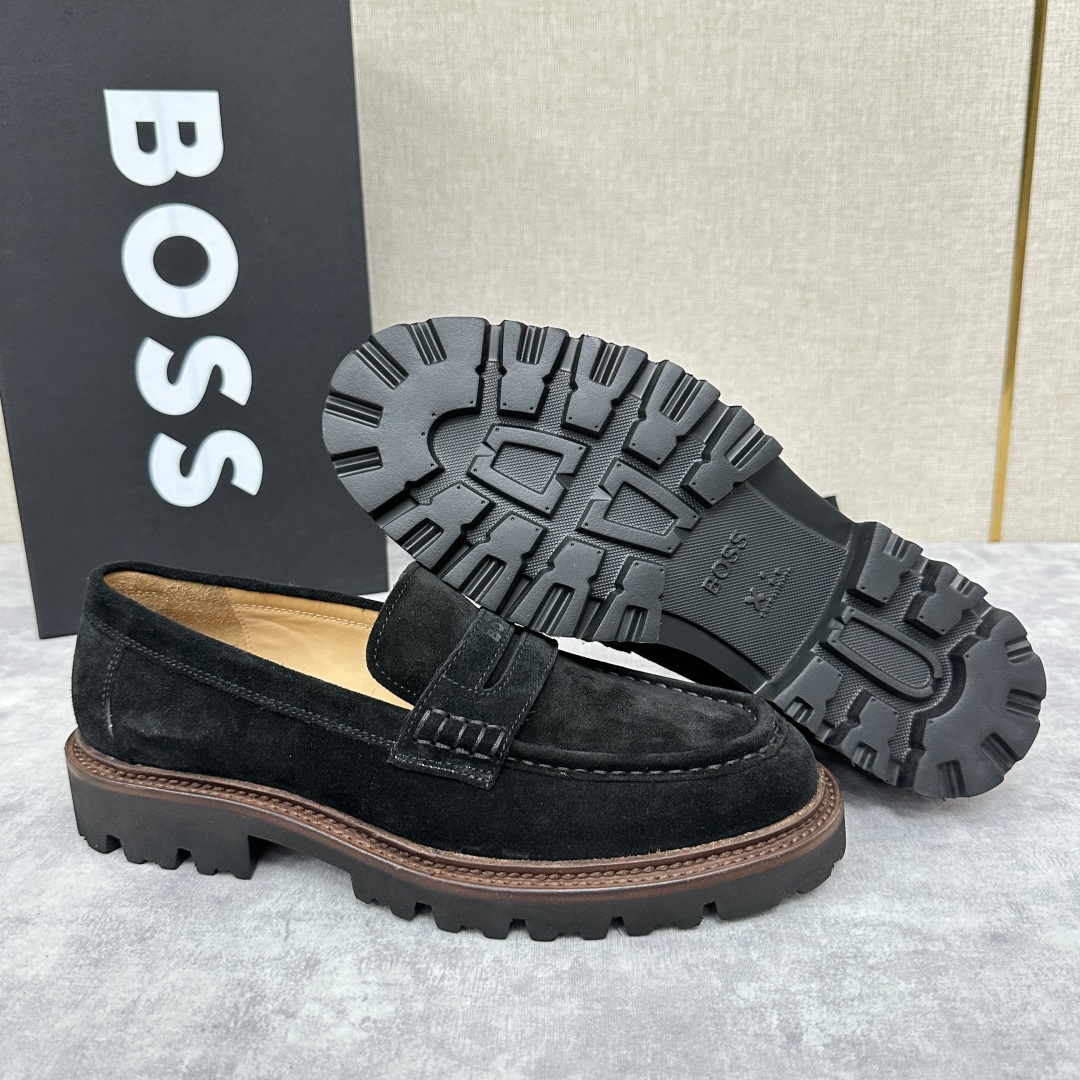 💋💍BOS*男士经典新款厚底发泡橡胶乐福鞋  街头风范 极富时髦魅力 加厚轻质橡胶鞋底 极度舒适款式 由