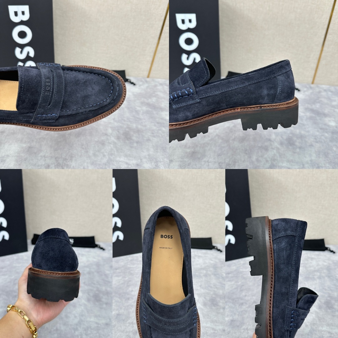💋💍BOS*男士经典新款厚底发泡橡胶乐福鞋  街头风范 极富时髦魅力 加厚轻质橡胶鞋底 极度舒适款式 由