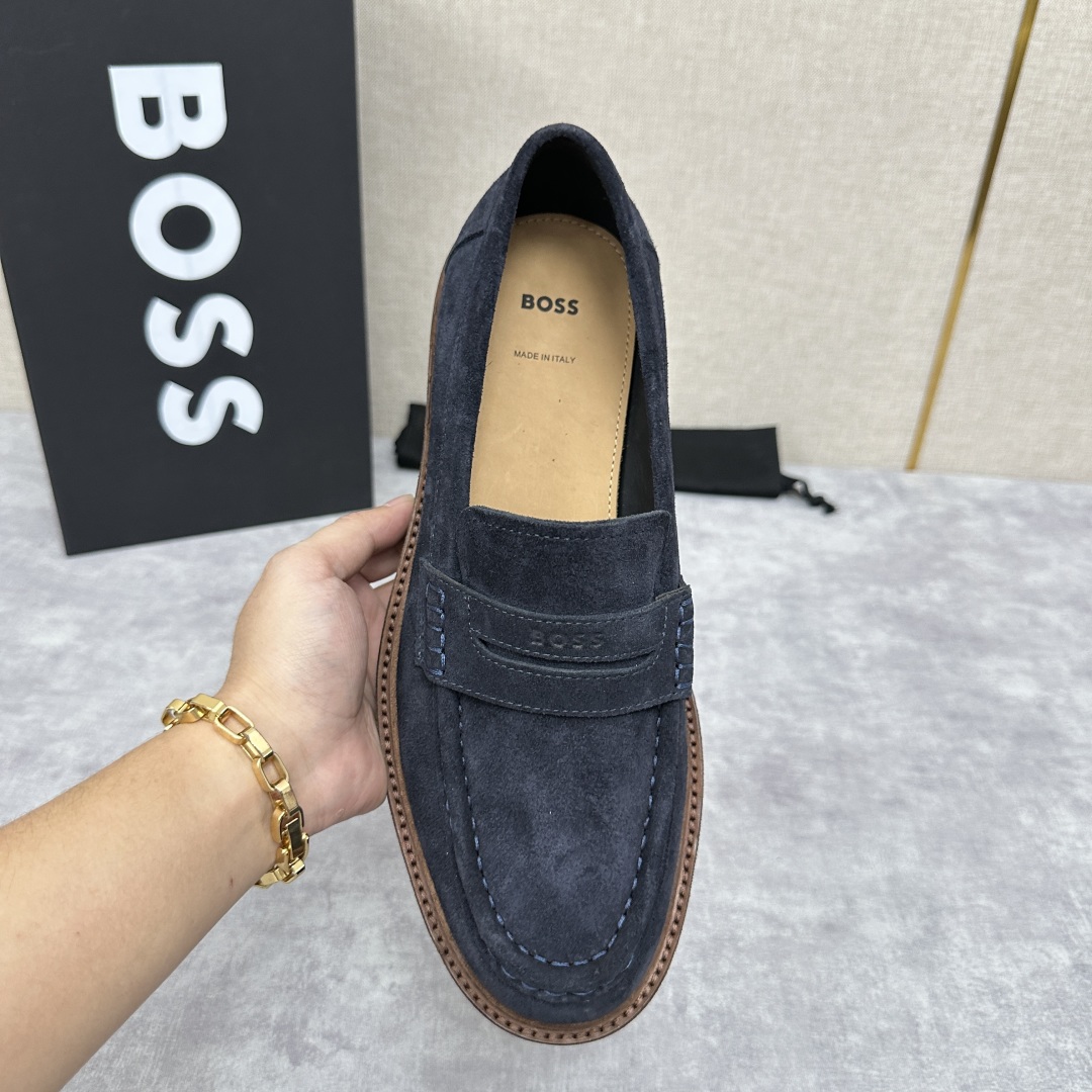 💋💍BOS*男士经典新款厚底发泡橡胶乐福鞋  街头风范 极富时髦魅力 加厚轻质橡胶鞋底 极度舒适款式 由