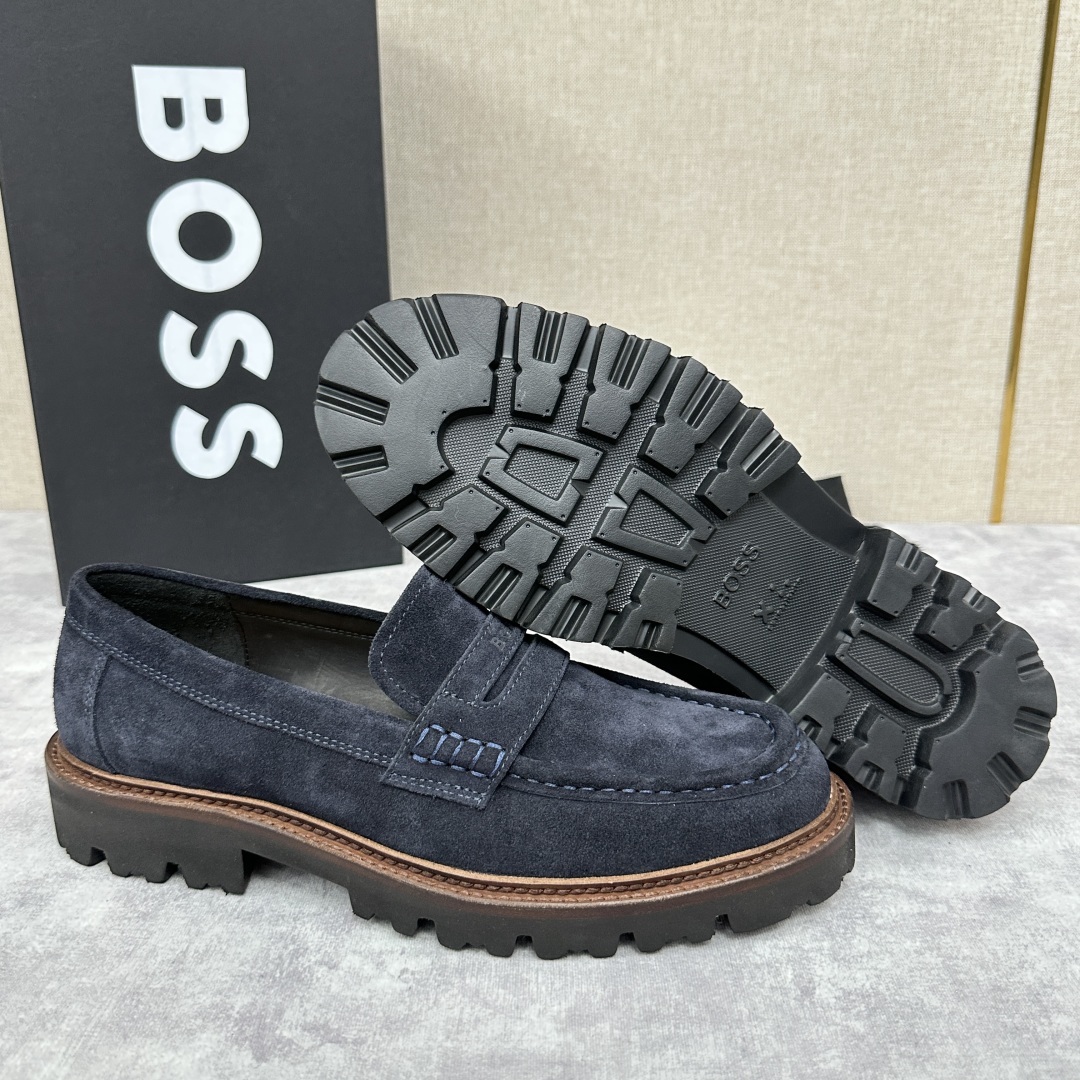 💋💍BOS*男士经典新款厚底发泡橡胶乐福鞋  街头风范 极富时髦魅力 加厚轻质橡胶鞋底 极度舒适款式 由