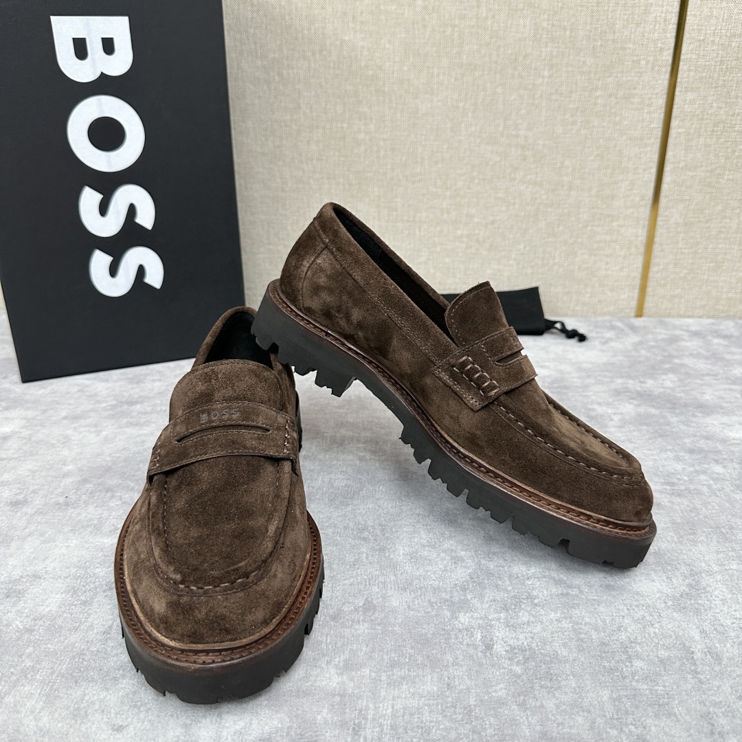 💋💍BOS*男士经典新款厚底发泡橡胶乐福鞋  街头风范 极富时髦魅力 加厚轻质橡胶鞋底 极度舒适款式 由
