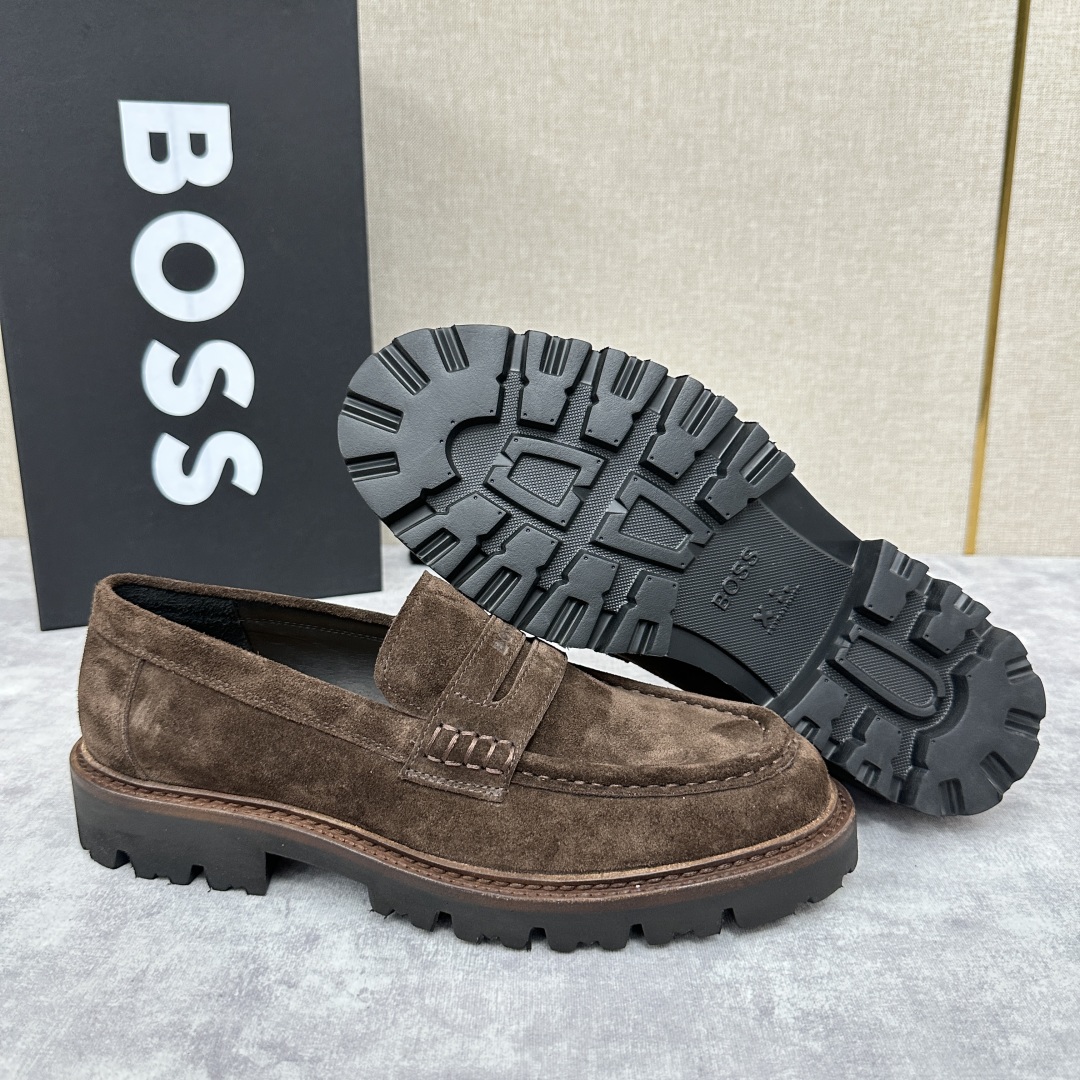 💋💍BOS*男士经典新款厚底发泡橡胶乐福鞋  街头风范 极富时髦魅力 加厚轻质橡胶鞋底 极度舒适款式 由