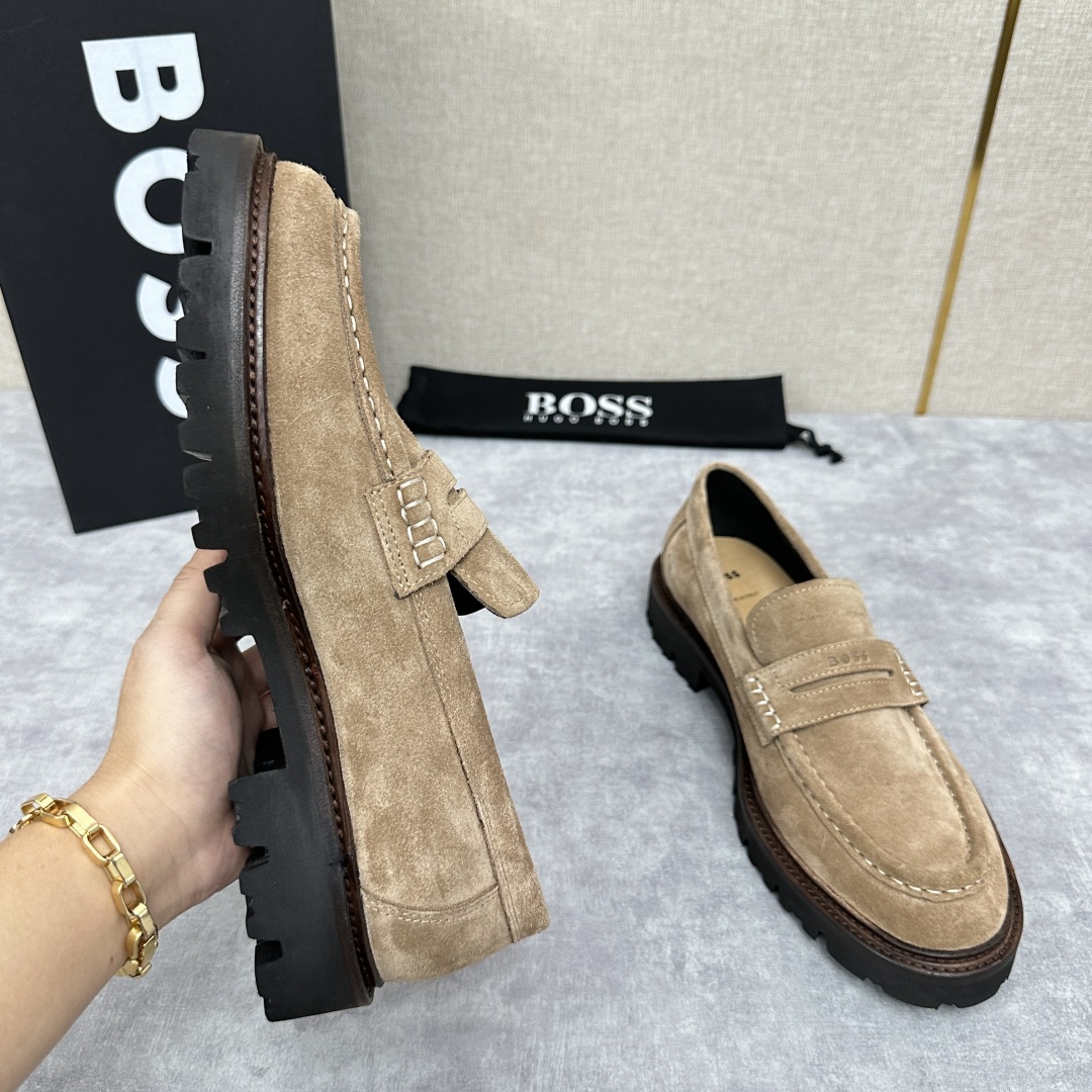 💋💍BOS*男士经典新款厚底发泡橡胶乐福鞋  街头风范 极富时髦魅力 加厚轻质橡胶鞋底 极度舒适款式 由