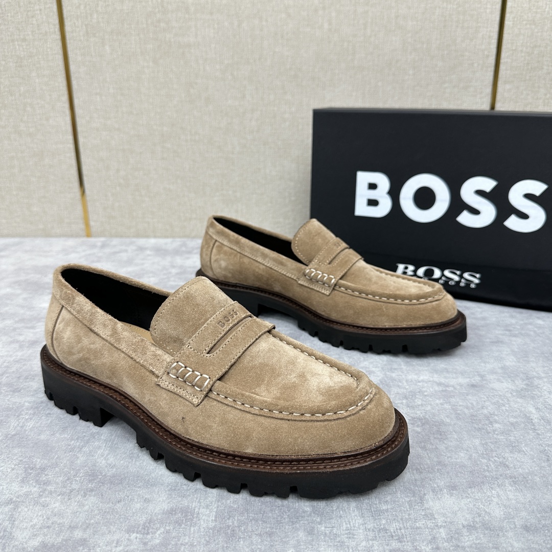 💋💍BOS*男士经典新款厚底发泡橡胶乐福鞋  街头风范 极富时髦魅力 加厚轻质橡胶鞋底 极度舒适款式 由