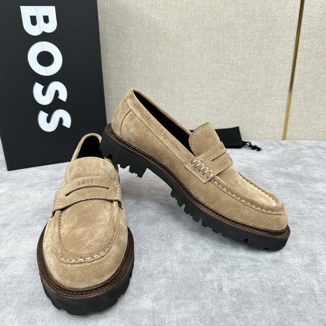💋💍BOS*男士经典新款厚底发泡橡胶乐福鞋  街头风范 极富时髦魅力 加厚轻质橡胶鞋底 极度舒适款式 由