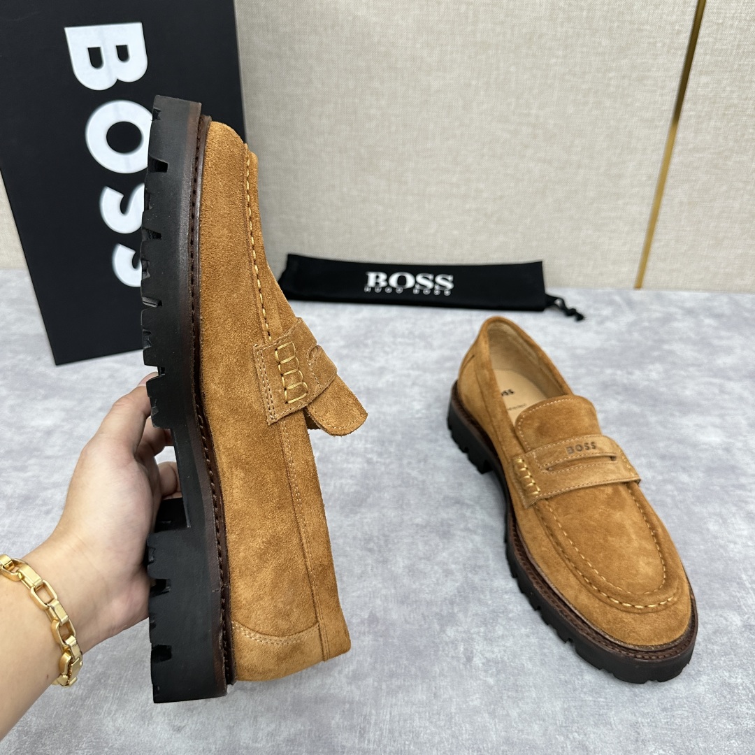 💋💍BOS*男士经典新款厚底发泡橡胶乐福鞋  街头风范 极富时髦魅力 加厚轻质橡胶鞋底 极度舒适款式 由