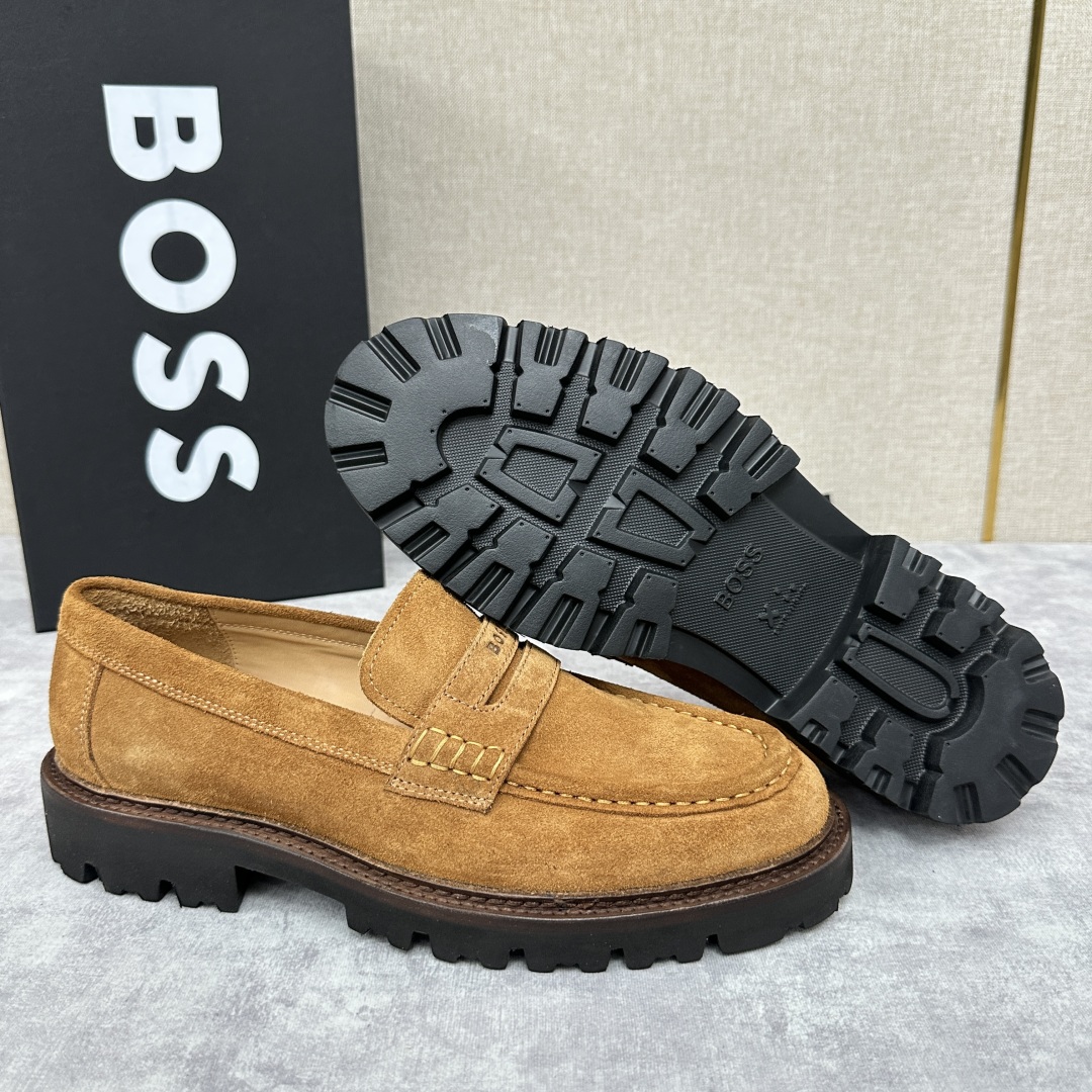 💋💍BOS*男士经典新款厚底发泡橡胶乐福鞋  街头风范 极富时髦魅力 加厚轻质橡胶鞋底 极度舒适款式 由