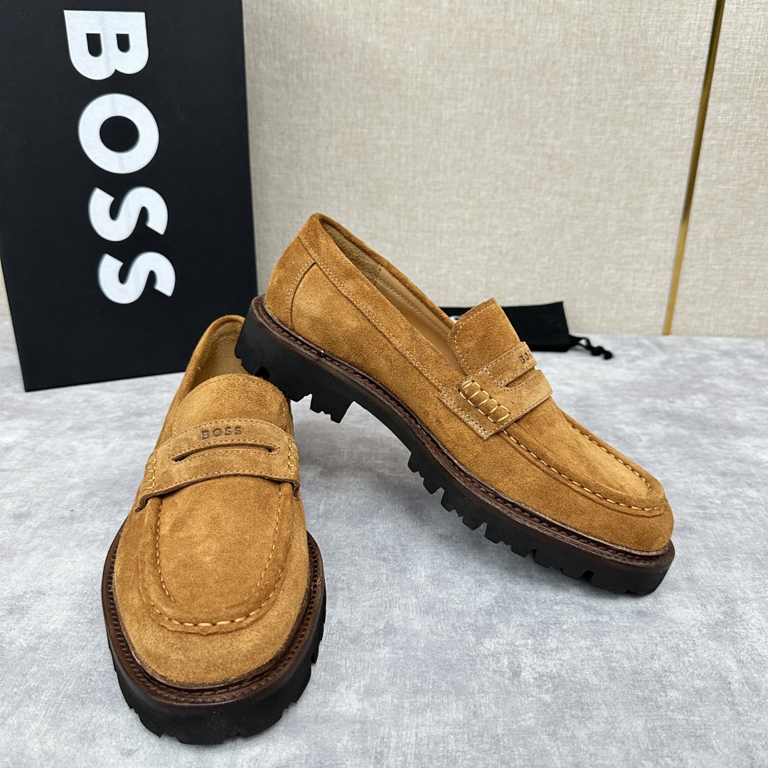 💋💍BOS*男士经典新款厚底发泡橡胶乐福鞋  街头风范 极富时髦魅力 加厚轻质橡胶鞋底 极度舒适款式 由