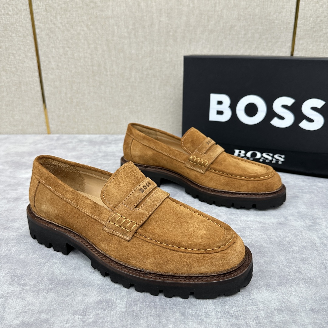 💋💍BOS*男士经典新款厚底发泡橡胶乐福鞋  街头风范 极富时髦魅力 加厚轻质橡胶鞋底 极度舒适款式 由