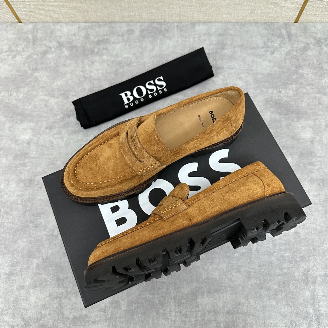 💋💍BOS*男士经典新款厚底发泡橡胶乐福鞋  街头风范 极富时髦魅力 加厚轻质橡胶鞋底 极度舒适款式 由