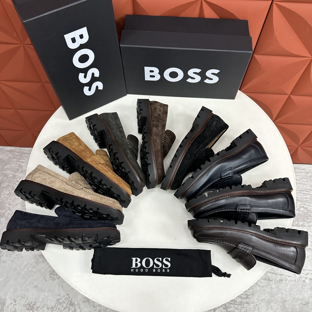 💋💍BOS*男士经典新款厚底发泡橡胶乐福鞋  街头风范 极富时髦魅力 加厚轻质橡胶鞋底 极度舒适款式 由