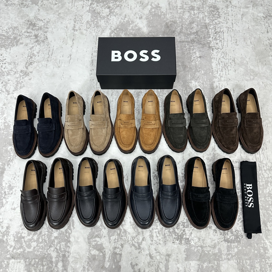 💋💍BOS*男士经典新款厚底发泡橡胶乐福鞋  街头风范 极富时髦魅力 加厚轻质橡胶鞋底 极度舒适款式 由