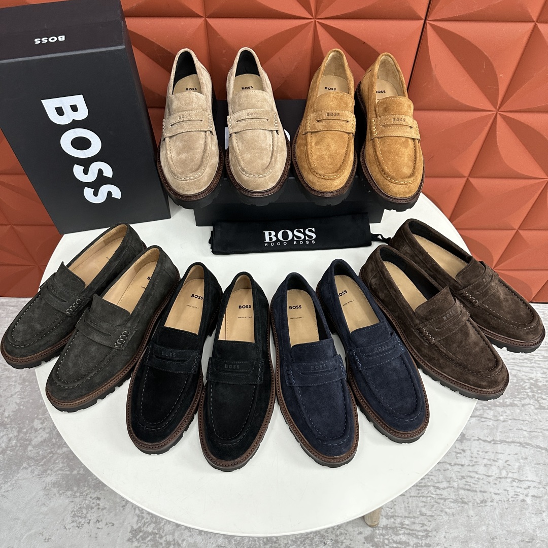 💋💍BOS*男士经典新款厚底发泡橡胶乐福鞋  街头风范 极富时髦魅力 加厚轻质橡胶鞋底 极度舒适款式 由