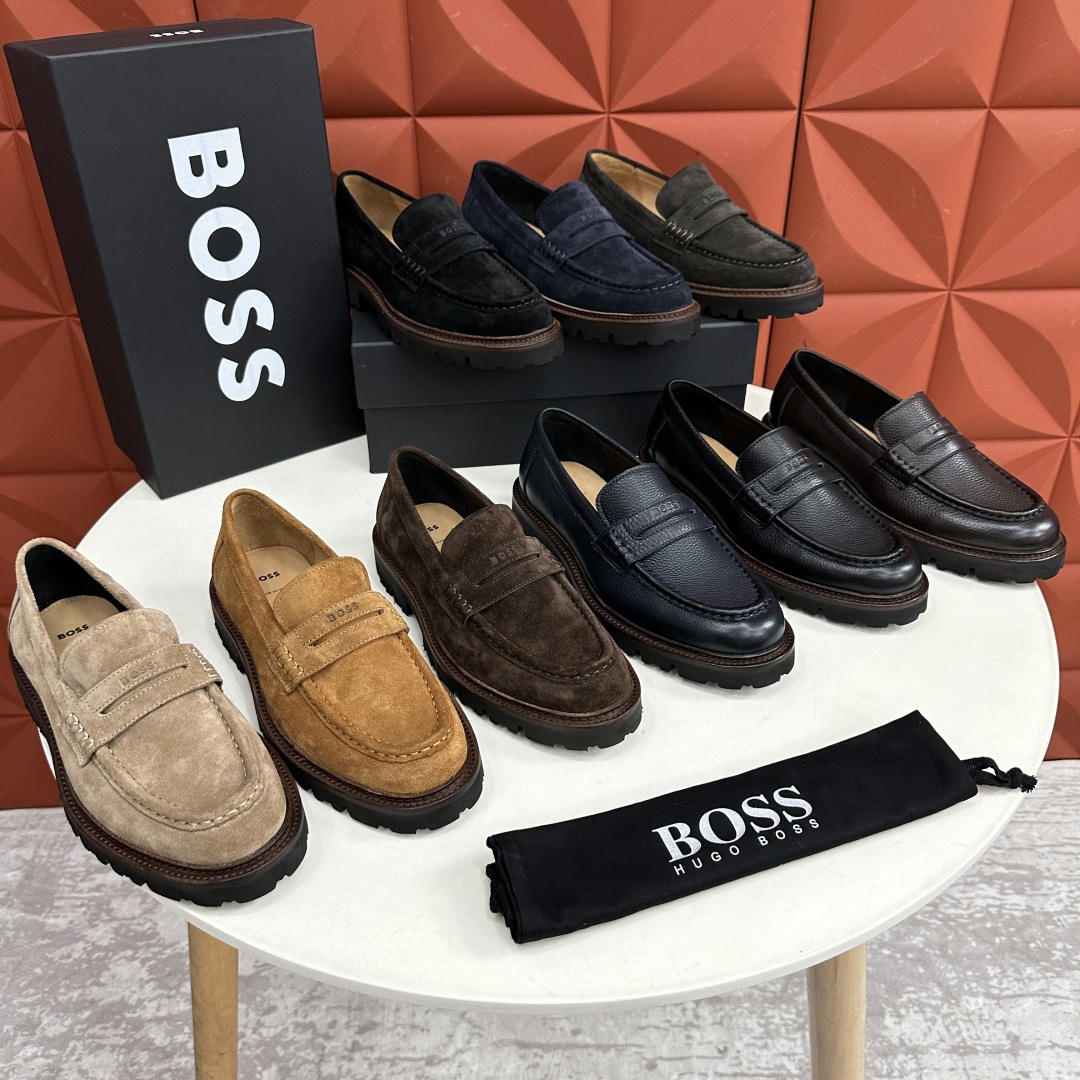 💋💍BOS*男士经典新款厚底发泡橡胶乐福鞋  街头风范 极富时髦魅力 加厚轻质橡胶鞋底 极度舒适款式 由