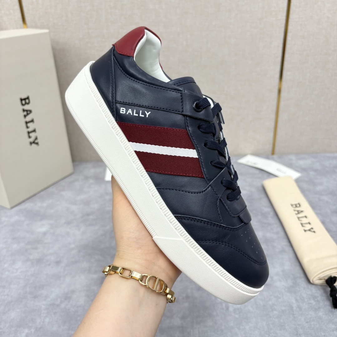 💋💍BL家新品 巴-利 BALL* 小白鞋系列新品上架 Tennis 条纹细节休闲运动鞋板鞋