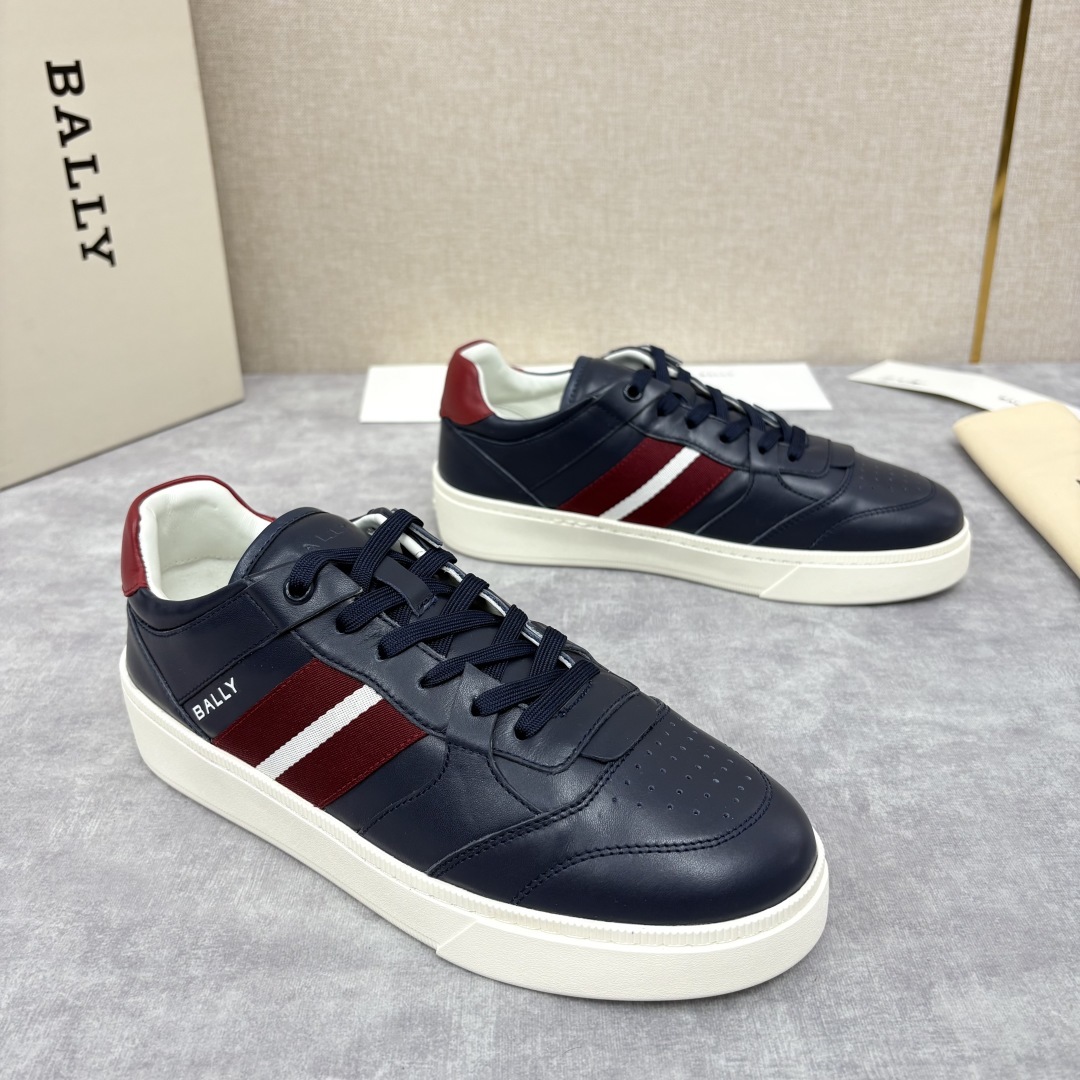 💋💍BL家新品 巴-利 BALL* 小白鞋系列新品上架 Tennis 条纹细节休闲运动鞋板鞋