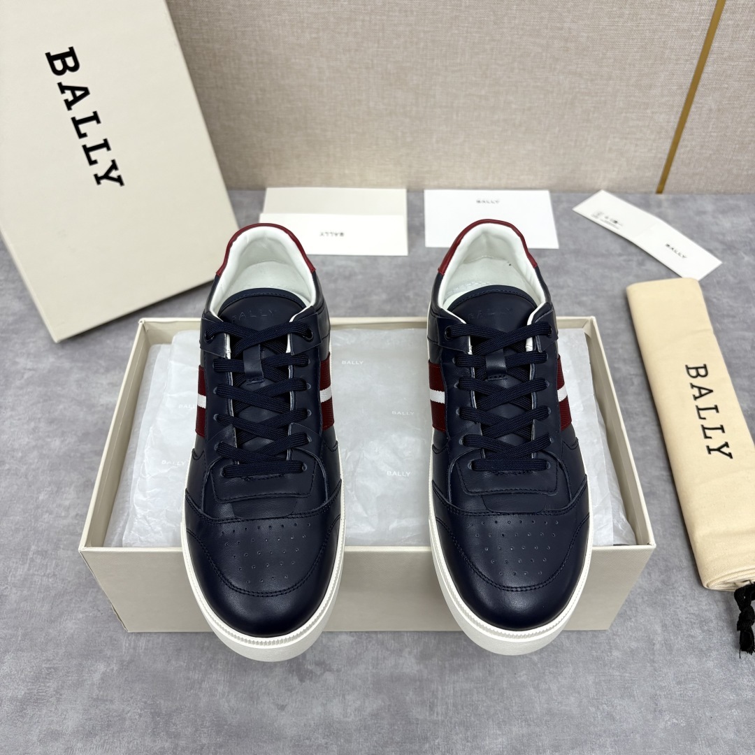 💋💍BL家新品 巴-利 BALL* 小白鞋系列新品上架 Tennis 条纹细节休闲运动鞋板鞋