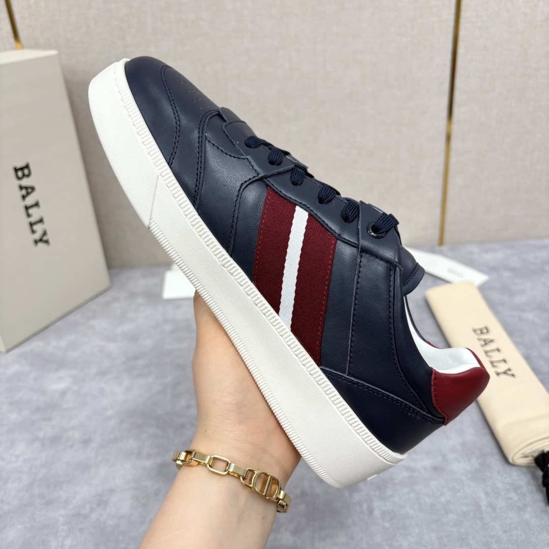 💋💍BL家新品 巴-利 BALL* 小白鞋系列新品上架 Tennis 条纹细节休闲运动鞋板鞋