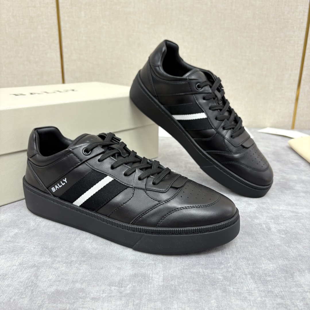 💋💍BL家新品 巴-利 BALL* 小白鞋系列新品上架 Tennis 条纹细节休闲运动鞋板鞋