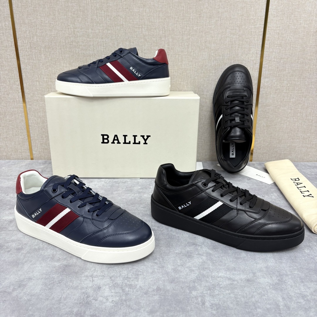 💋💍BL家新品 巴-利 BALL* 小白鞋系列新品上架 Tennis 条纹细节休闲运动鞋板鞋