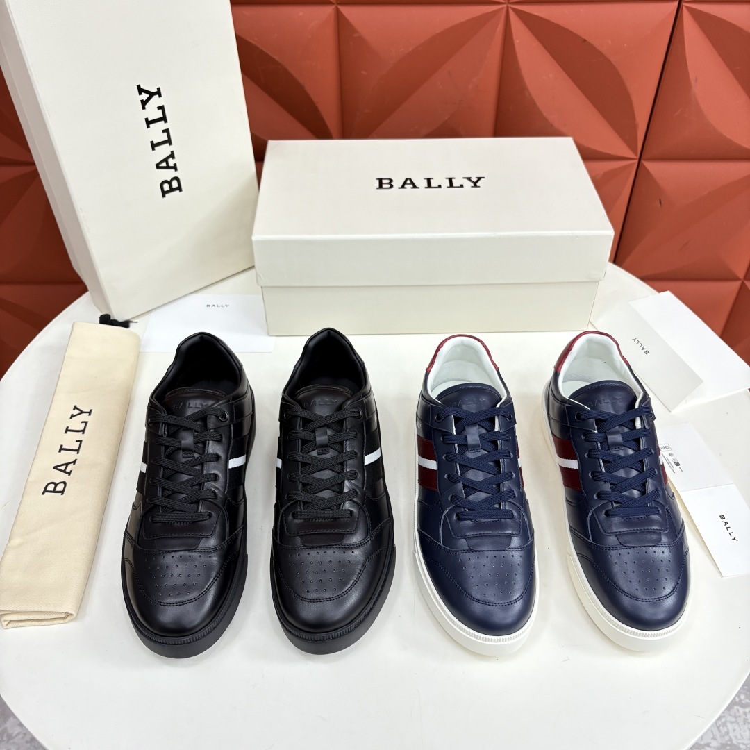 💋💍BL家新品 巴-利 BALL* 小白鞋系列新品上架 Tennis 条纹细节休闲运动鞋板鞋