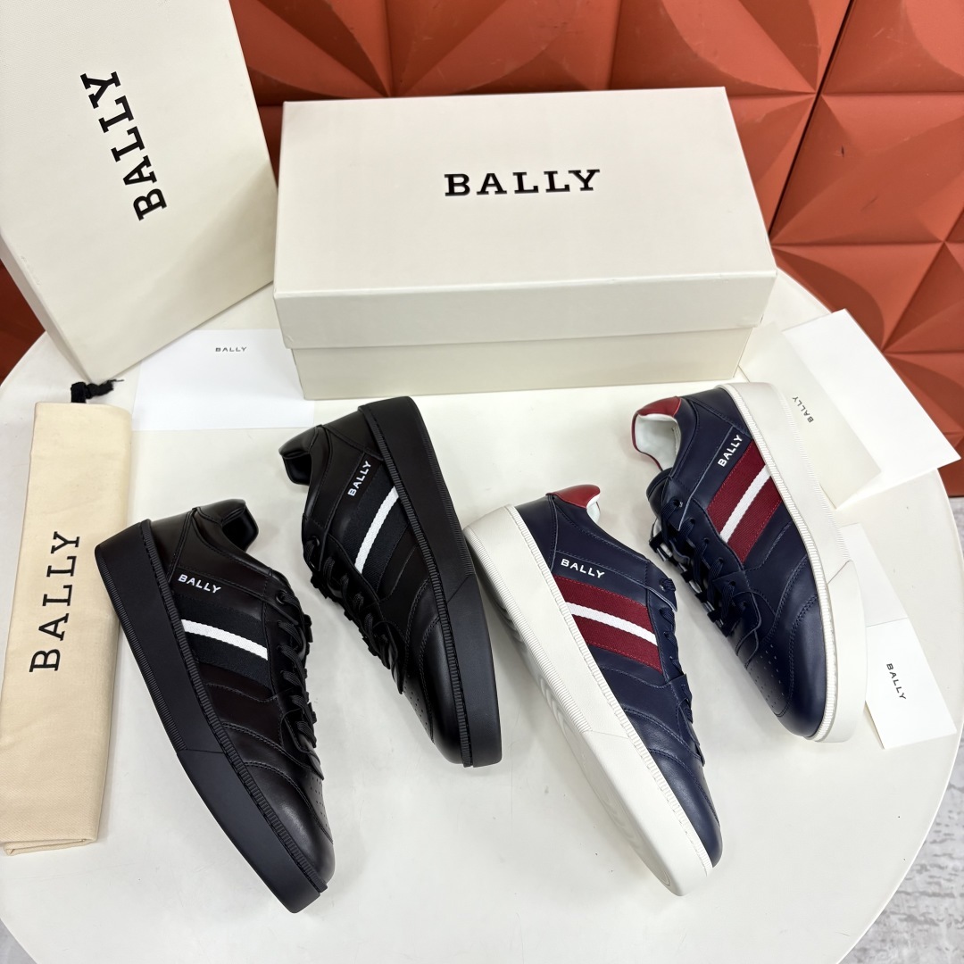 💋💍BL家新品 巴-利 BALL* 小白鞋系列新品上架 Tennis 条纹细节休闲运动鞋板鞋