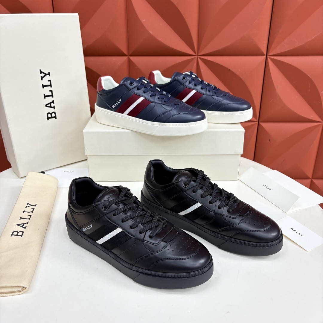 💋💍BL家新品 巴-利 BALL* 小白鞋系列新品上架 Tennis 条纹细节休闲运动鞋板鞋