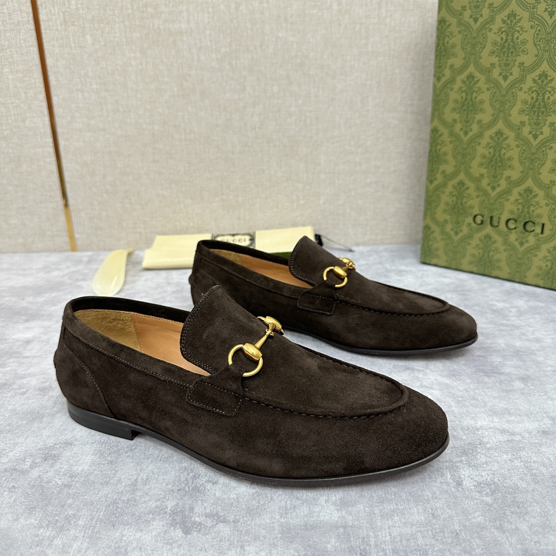💋💍G家新品 GUCC* 古~ Jordaan系列男士马衔扣改色乐福鞋皮鞋 官方7,600 采用进
