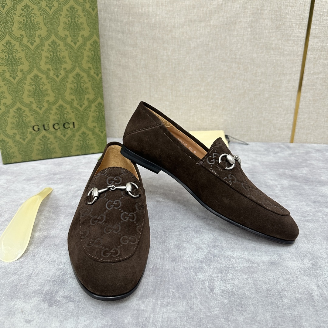 💋💍G家新品 GUCC* 古~ Jordaan系列男士马衔扣改色乐福鞋皮鞋 官方7,600 采用进