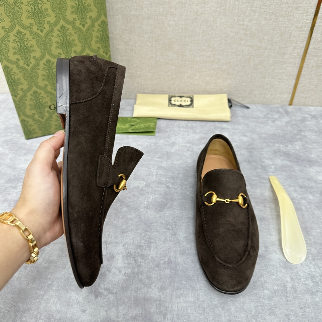 💋💍G家新品 GUCC* 古~ Jordaan系列男士马衔扣改色乐福鞋皮鞋 官方7,600 采用进