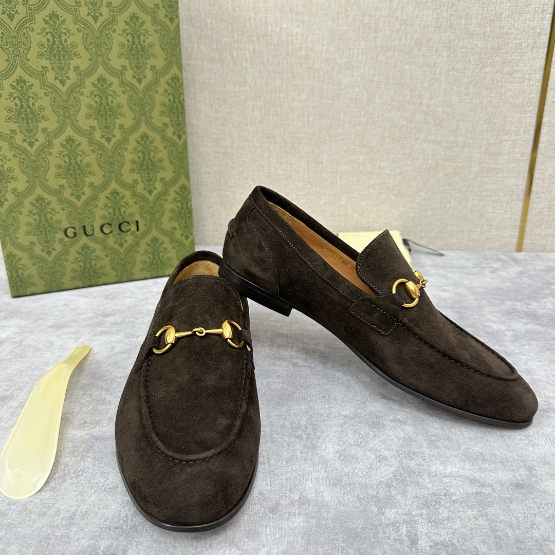 💋💍G家新品 GUCC* 古~ Jordaan系列男士马衔扣改色乐福鞋皮鞋 官方7,600 采用进