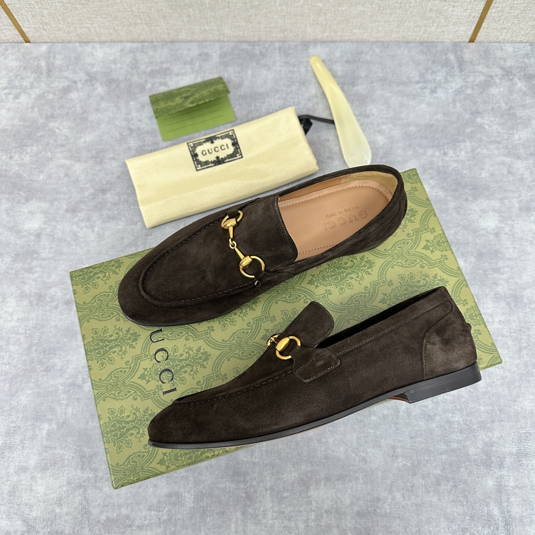 💋💍G家新品 GUCC* 古~ Jordaan系列男士马衔扣改色乐福鞋皮鞋 官方7,600 采用进
